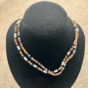 Bundle of 2 Tricolor Shell Necklaces‎ NWOT